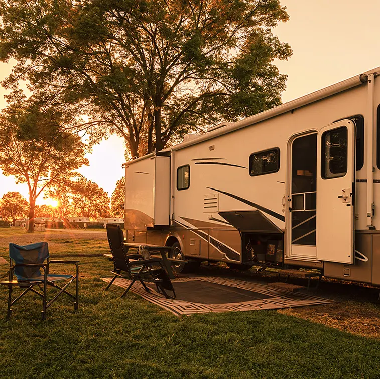 RV at campsite